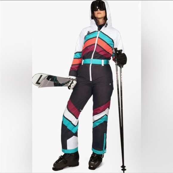 Tipsy Elves Jackets & Blazers - TIPSY ELVES - WOMEN'S DOWNHILL DIVA SNOW SUIT SIZE MEDIUM